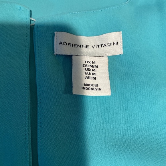 60s Style Turquoise Trapeze Swing Dress Tunic Dress Size Medium - Picture 5 of 7